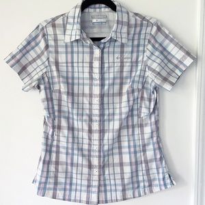 Columbia Omni Shade Short Sleeve Button Down M